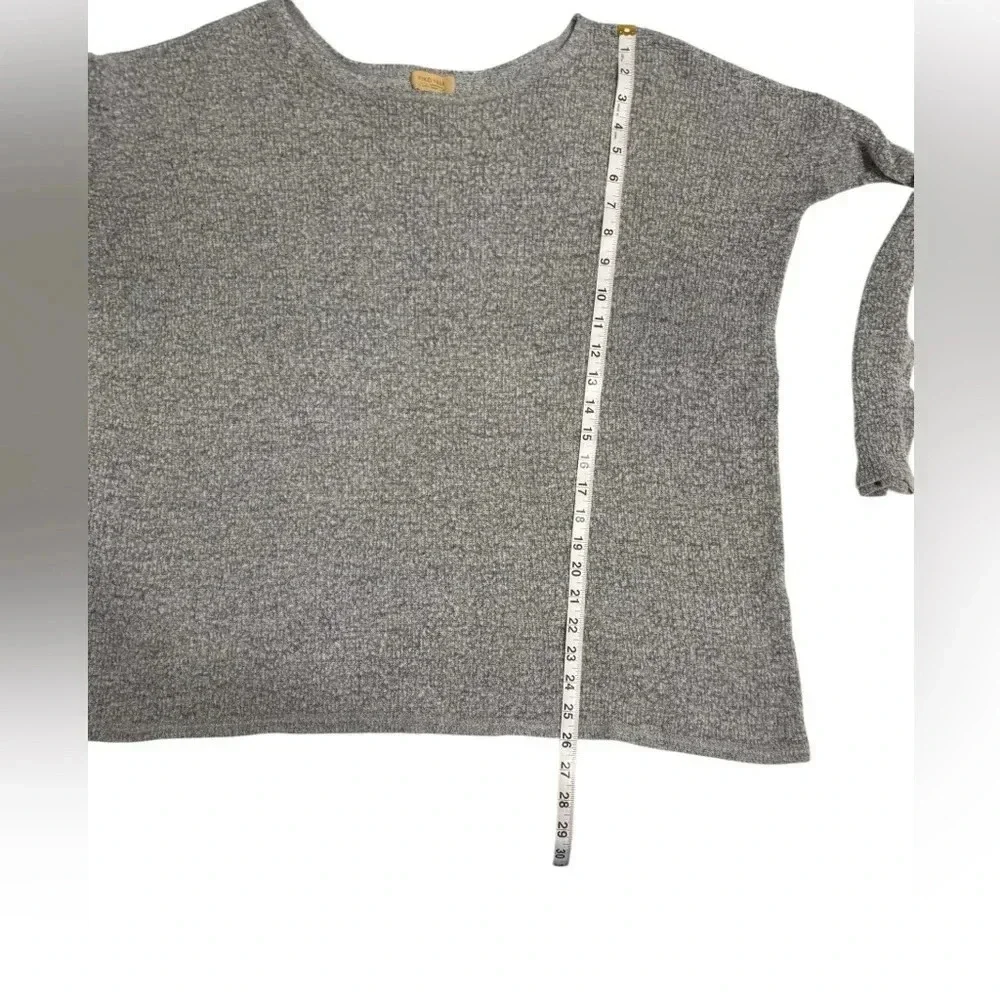 Piko 1988 Womens Pullover Sweater Gray Long Sleeve Large WT39